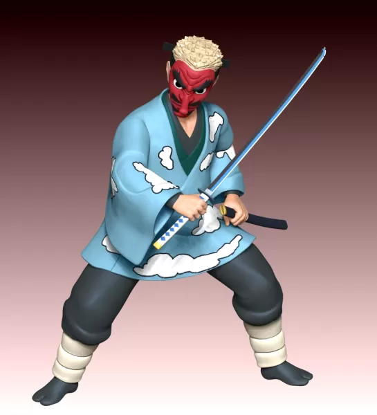 Sakonji Urokodaki - Demon Slayer - Model preview 5
