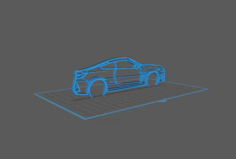 BMW - M8 Wall Art - Model preview 1