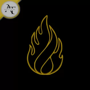 Simple Flame Symbol - 2D Art