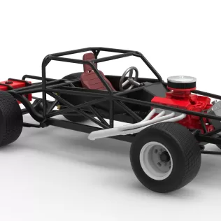 Vintage Semi-Late Model Stock Car Base Scale 1:25 - Model thumbnail 21