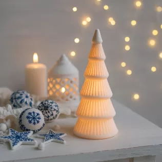 Christmas Tree Candle Holder Set | 2 pcs LED Holiday Decoration