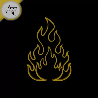 Simple Flame Symbol - 2D Art