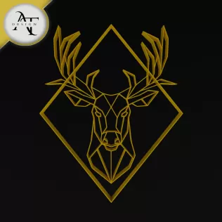 Deer - Geometric - 2D Wall Art Decor