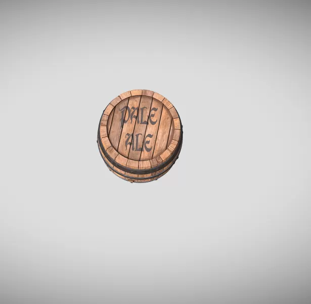 Wooden Barrel - Model preview 3