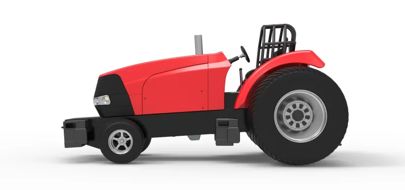 Pro Stock Pulling Tractor Version 6 Scale 1:25 - Model preview 9