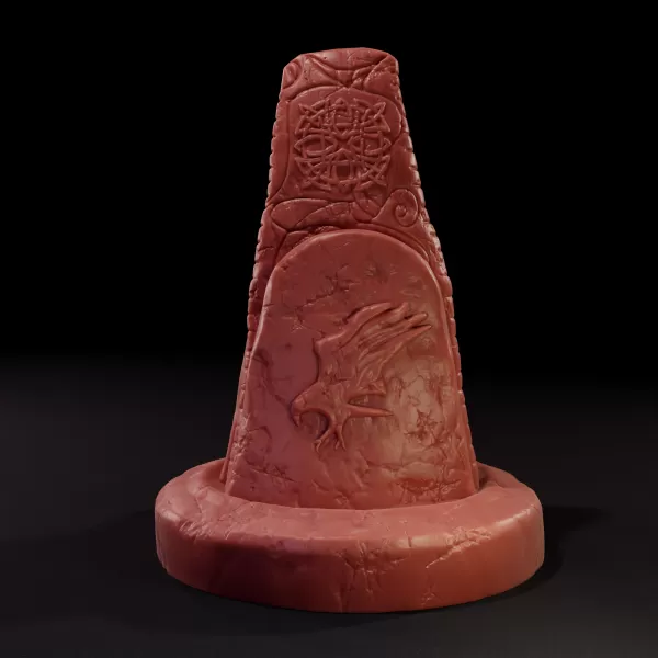 Ancient Eagle Runestone Monument 3D printing - Model preview 1