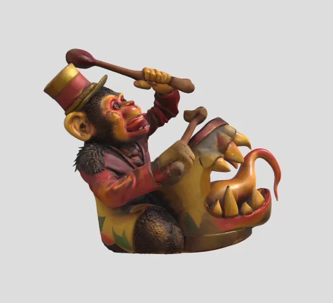 Creepy Monkey - Model preview 3