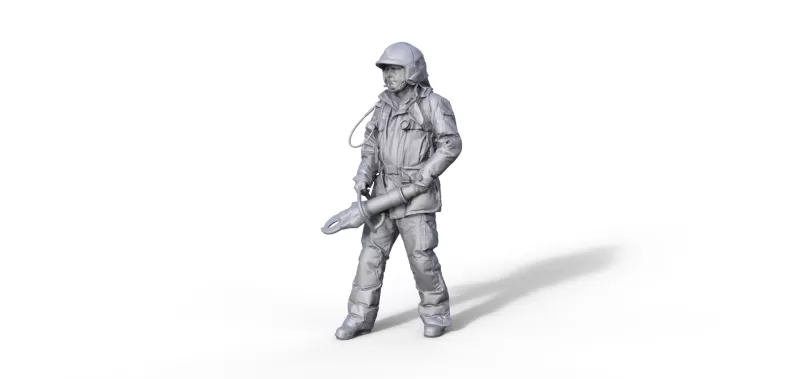 Firefighter figure - Model preview 1