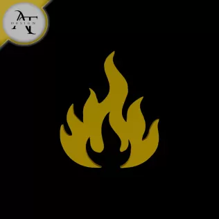 Simple Flame Symbol - 2D Art