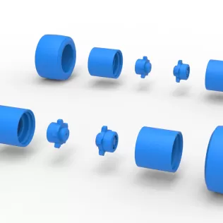 Wheel Set of Vintage Asphalt Modified stock car Scale 1:25 - Model thumbnail 8