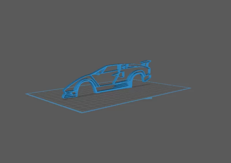 Lamborghini - Countach LP500 Wall Art - Model preview 1
