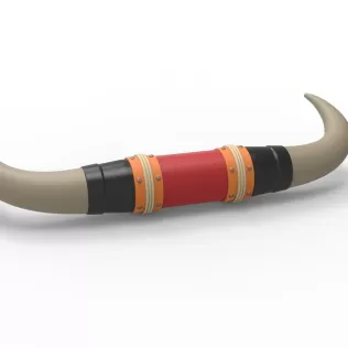 Bull horns for car ot truck Version 3 Scale 1:25 - Model thumbnail 9