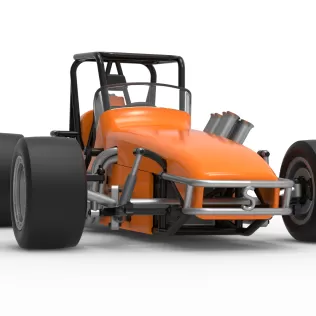 Vintage Pavement Sprint car Scale 1:25 - Model thumbnail 27