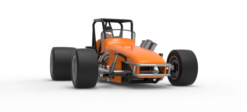 Vintage Pavement Sprint car Scale 1:25 - Model preview 27