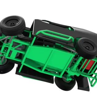 Mod Lite Race car while turning Scale 1:25 - Model thumbnail 3