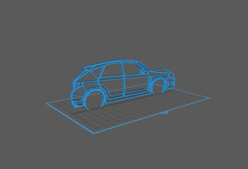 Subaru - WRX GR Wall Art - Model preview 1