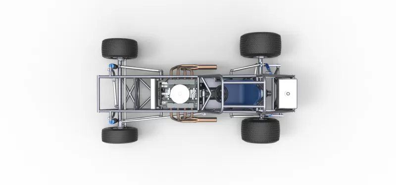 Vintage Dirt Modified stock car Base Version 5 Scale 1:25 - Model preview 11