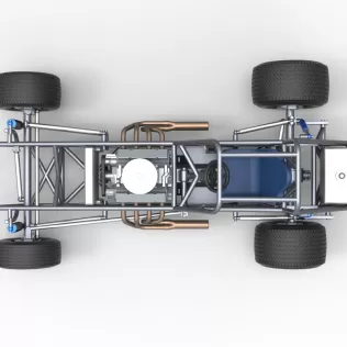 Vintage Dirt Modified stock car Base Version 5 Scale 1:25 - Model thumbnail 11