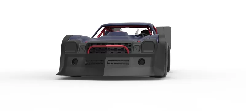 Vintage Dirt late model Race car Version 4 Scale 1:25 - Model preview 6