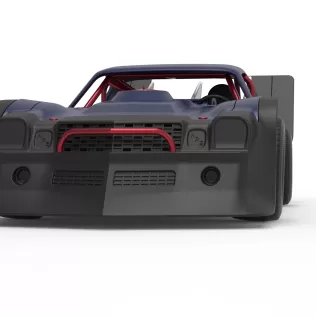 Vintage Dirt late model Race car Version 4 Scale 1:25 - Model thumbnail 6