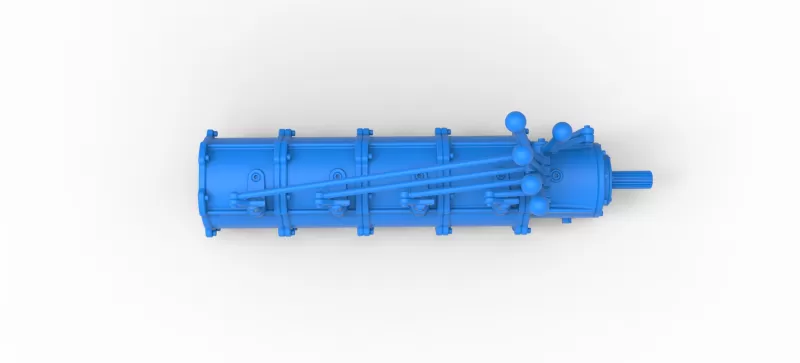 Modular planetary transmission for drag racing Scale 1:25 - Model preview 9