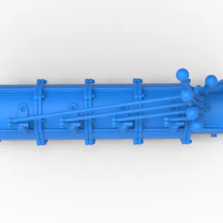 Modular planetary transmission for drag racing Scale 1:25 - Model thumbnail 9