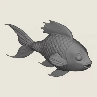 Fish 06 Print Ready 3D Model - Model thumbnail 4