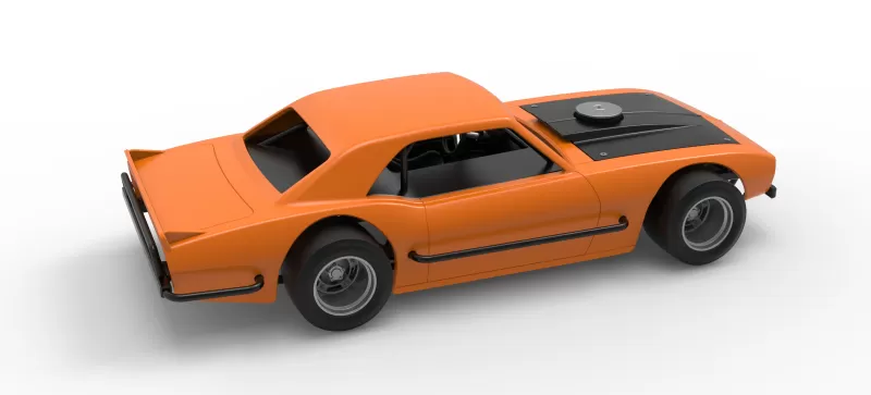 Vintage Asphalt Modified stock car V12 Scale 1:25 - Model preview 20