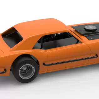 Vintage Asphalt Modified stock car V12 Scale 1:25 - Model thumbnail 20