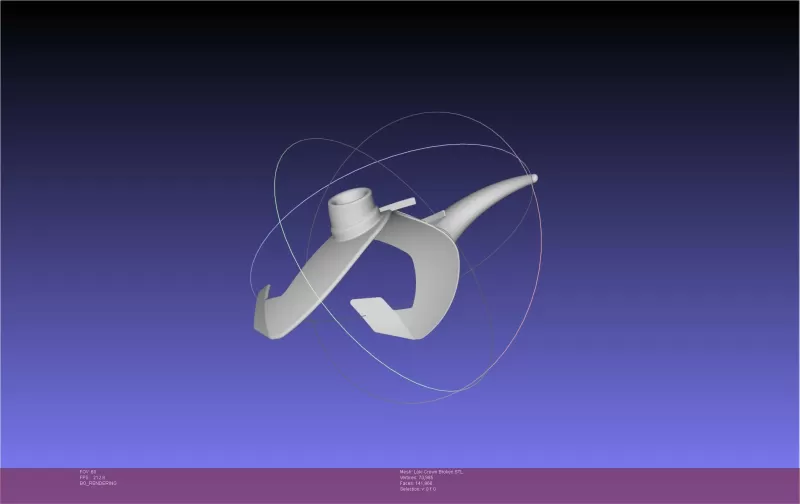 Marvel Loki Crown Broken Horn Version - Model preview 4