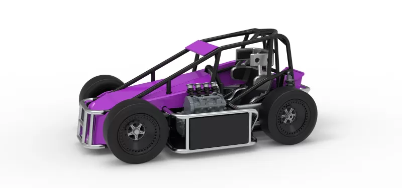 Three Quarter Midget Scale 1:25 - Model preview 1