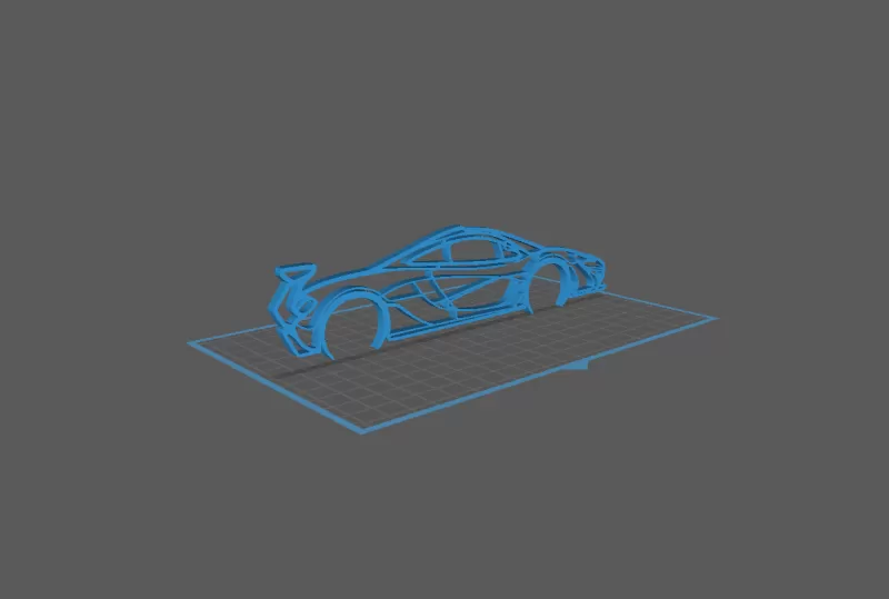 McLaren - P1 GTR Wall Art - Model preview 1