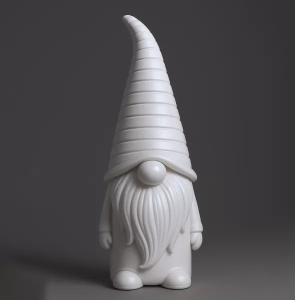 Christmas Gnome Figurine | Scandinavian Holiday Decoration - Model preview 2