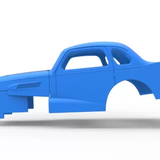 Shell of Vintage Dirt Modified stock car Scale 1:25 - Model thumbnail 7