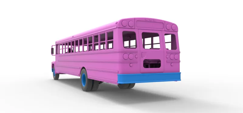 School bus for Figure 8 racing Version 2 Scale 1:25 - Model preview 15