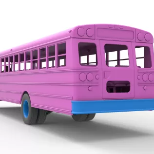 School bus for Figure 8 racing Version 2 Scale 1:25 - Model thumbnail 15