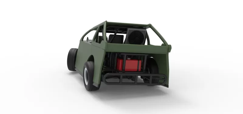 Mod Lite Race car while turning Version 2 Scale 1:25 - Model preview 14