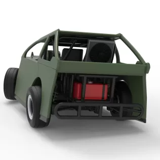 Mod Lite Race car while turning Version 2 Scale 1:25 - Model thumbnail 14