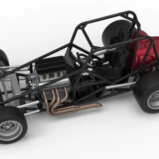 Pavement Silver Crown Car Base Version 3 Scale 1:25 - Model thumbnail 4
