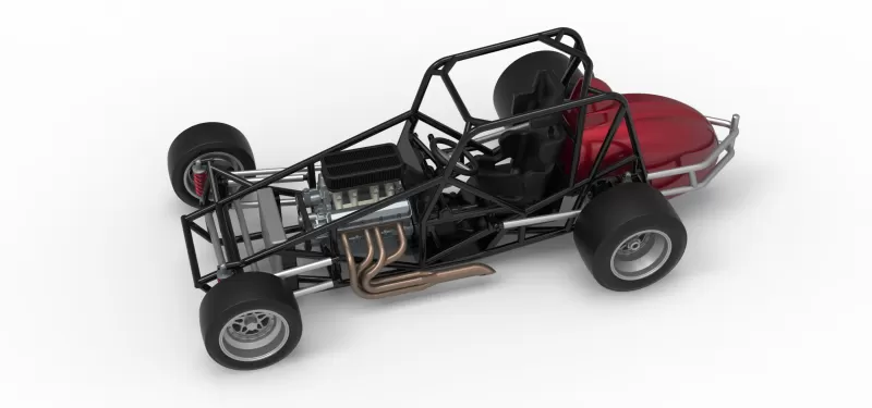 Pavement Silver Crown Car Base Version 3 Scale 1:25 - Model preview 4