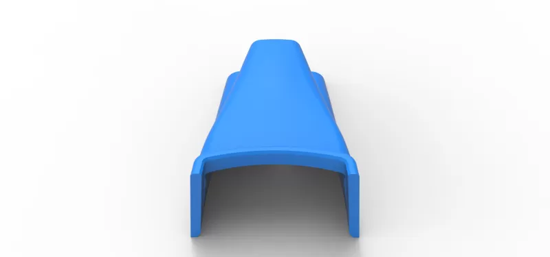 Air Scoop of Pavement Silver Crown Car Scale 1:25 - Model preview 13