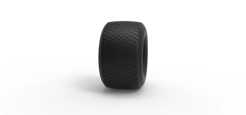 Dirt Sprint racing tire 26 Scale 1:25 - Model preview 3