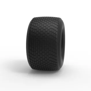 Dirt Sprint racing tire 26 Scale 1:25 - Model thumbnail 3