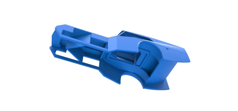 Shell of Vintage Dirt Modified stock car Version 5 Scale 1:25 - Model preview 3