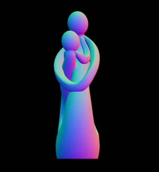 COUPLE SCULTURE - Model preview 6