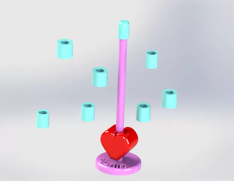 Berlin Tower Construction Set with Heart - Model preview 6