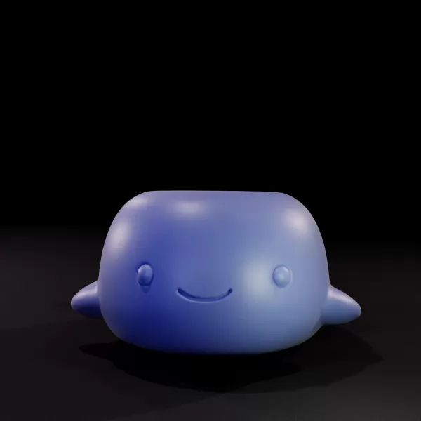 Cute Creature Candle Holder - 3D Printable Model - Model preview 2
