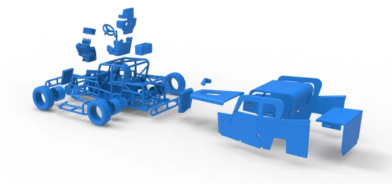 Dwarf car Version 2 Scale 1:25 - Model preview 29