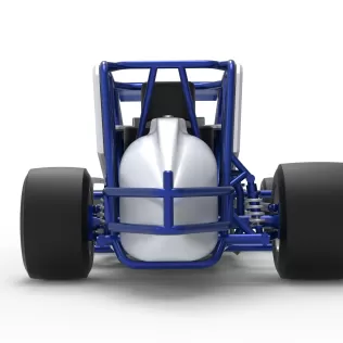Pavement Silver Crown Car Scale 1:25 - Model thumbnail 16