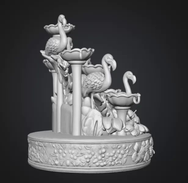 Flamingo Jewelry Organizer STL File for 3D Print - Model preview 15